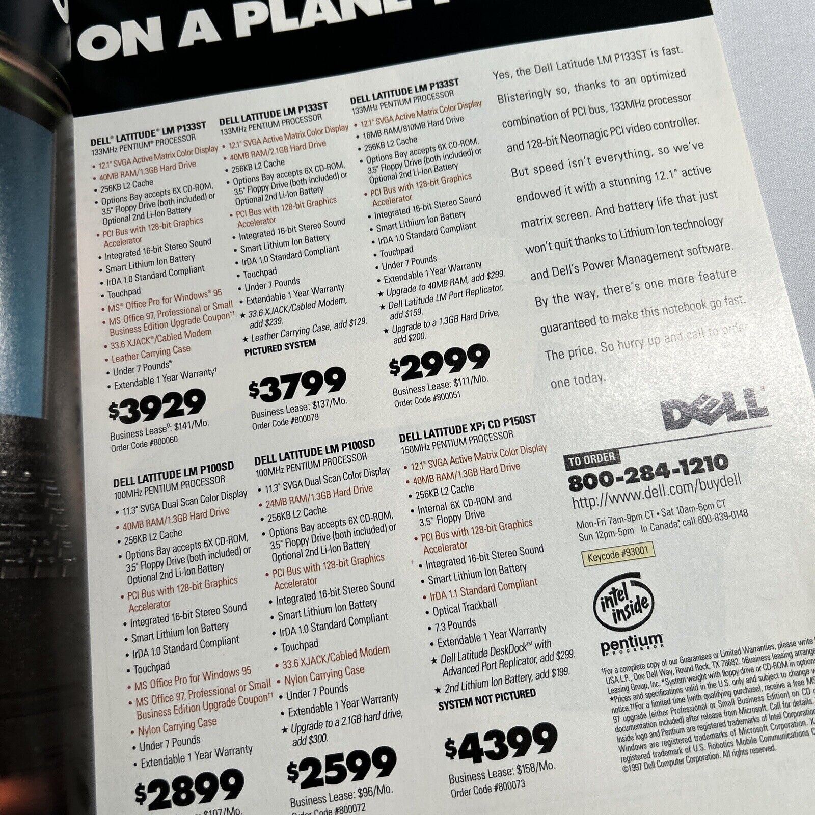 Portable Computing Direct Shipper Premium Issue 1997 Handheld PC Catalog