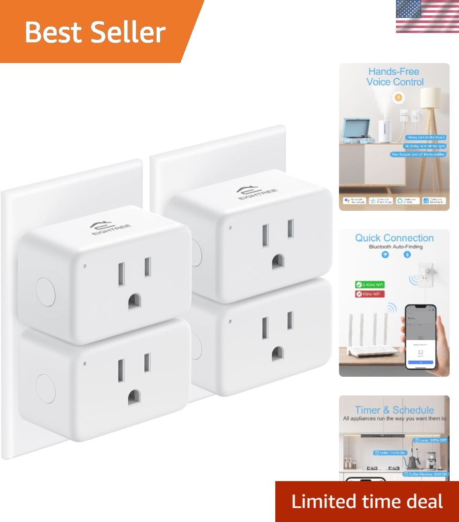 15A WiFi Outlet - Remote-Controlled Smart Plugs for Convenient Home Automation