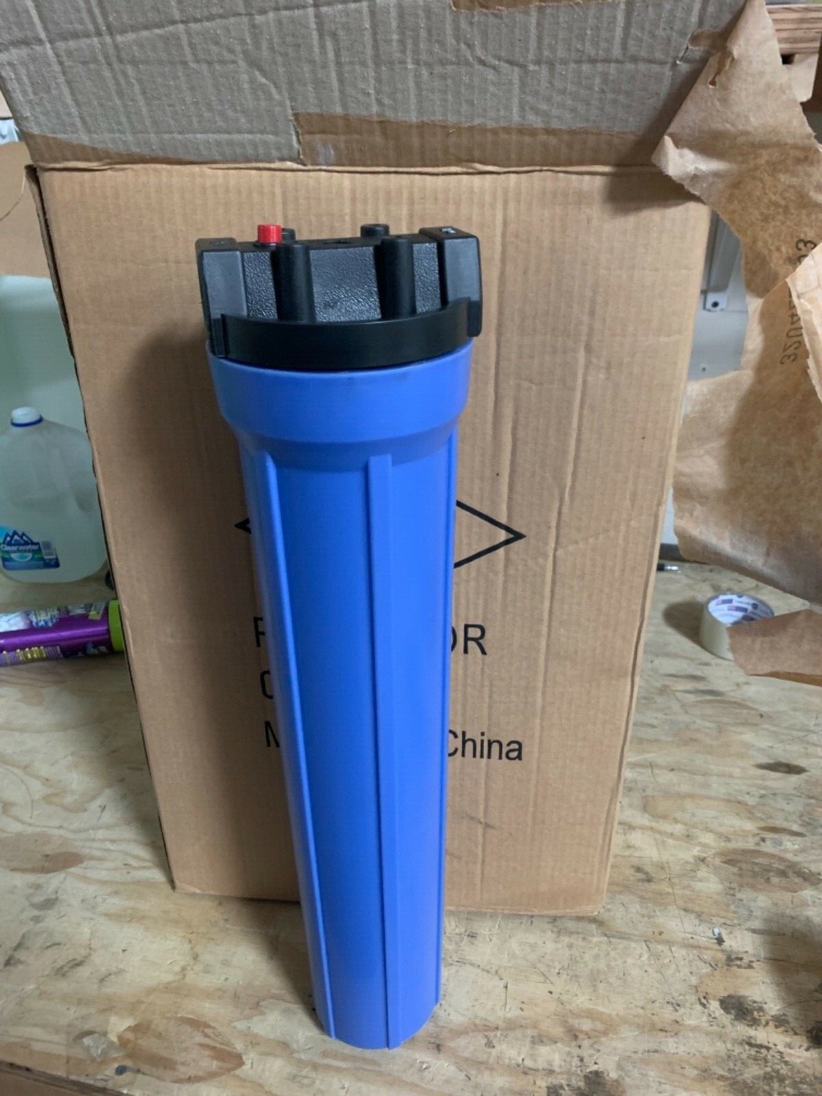 (LOT OF 6) 20 x 2.5-inch Whole House Big Blue Water Filter Housing 1-inch