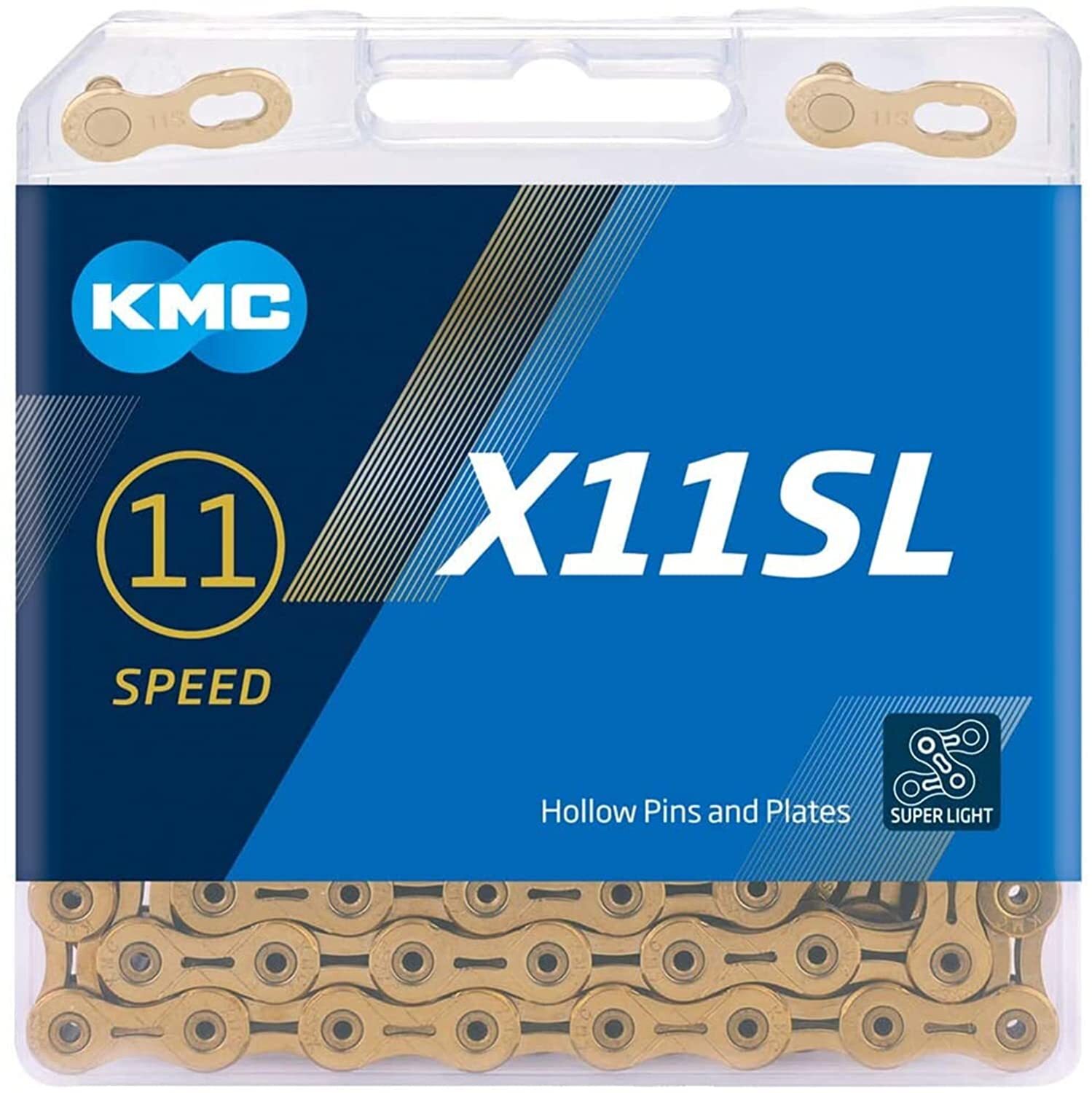 KMC 11 Speed X11SL Ti-N Gold 118 Links MTB Bicycle Road Bike Chains Quick-Link