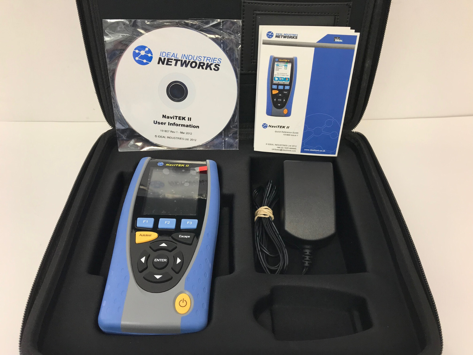 IDEAL NETWORKS NAVITEK II PLUS NETWORK CABLE TESTER WITH CARRY BAG