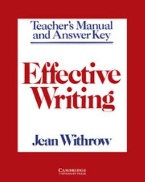 Effective Writing Paperback Jean Withrow