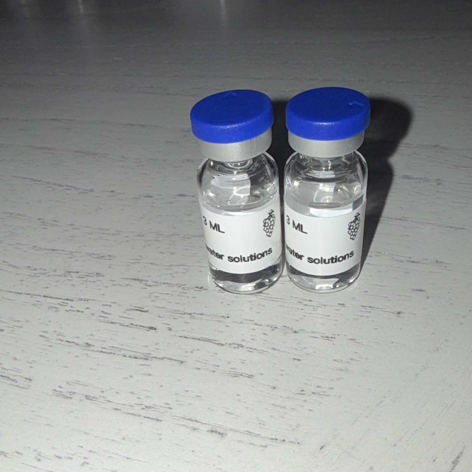 Water solutions 0.9% Water Solution 3 mL Vials (2) Blue Caps