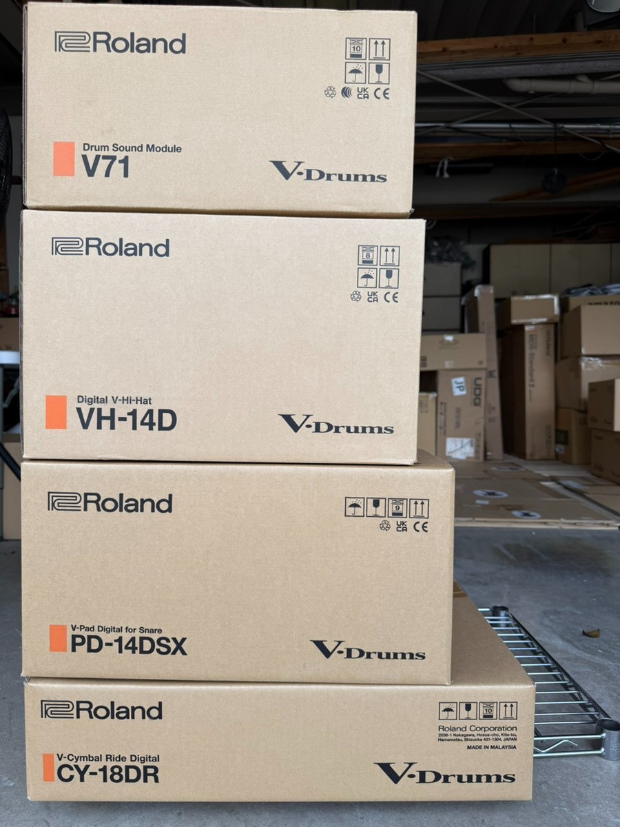 Roland V71 Digital V-Drums Module PD-14DSX CY-18DR VH-14D 4pc Set NEW