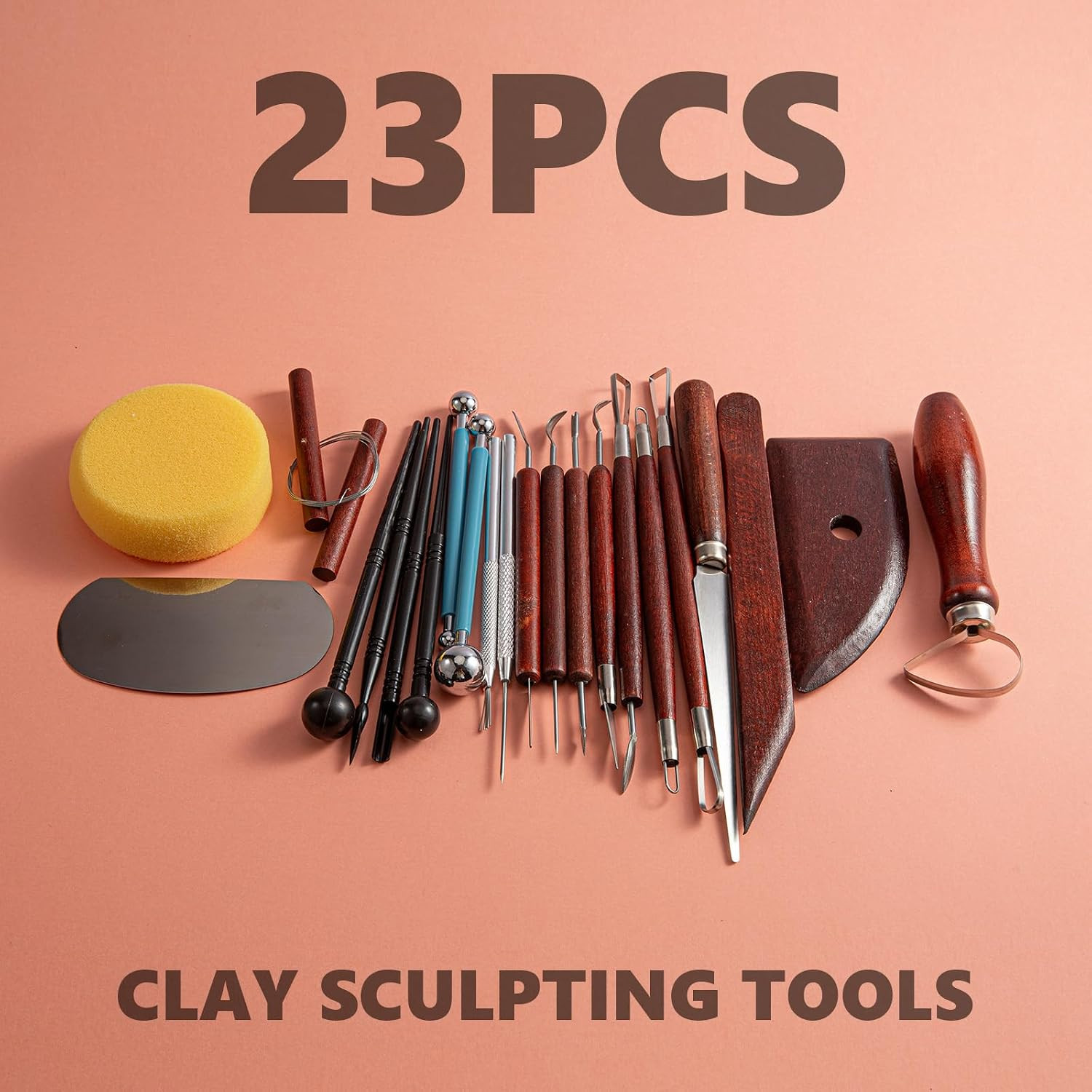 23PCS Clay Tools Sculpting, Ceramic & Pottery Modeling Tool, Ceramics Tools Set,