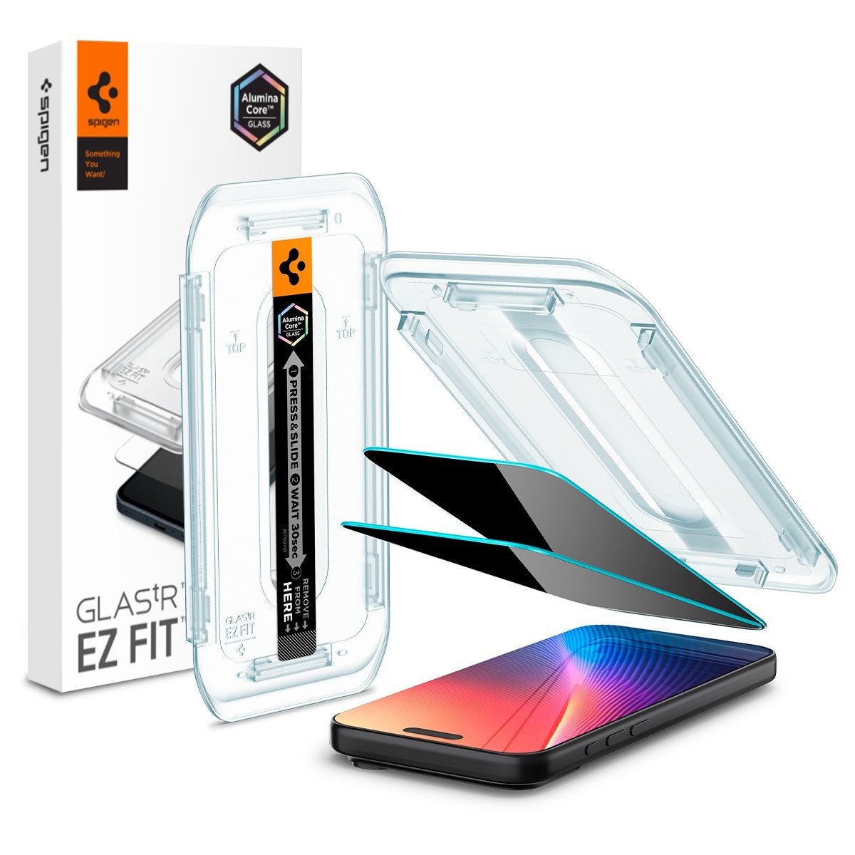 For iPhone 17 16 Pro Max / Pro / Air | Spigen [GLAS.tR EZFIT] Privacy Screen