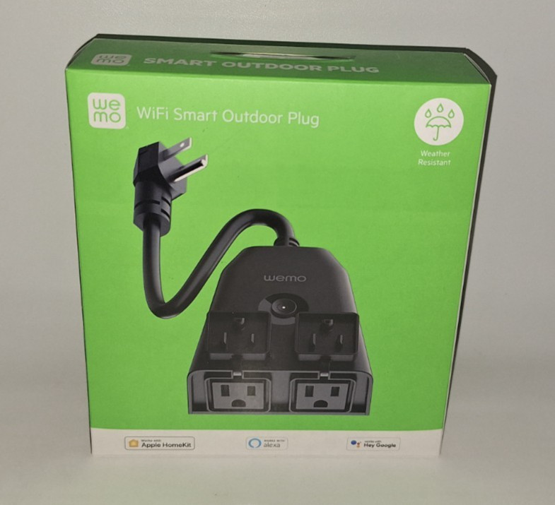 WeMo WSP090 Smart Outdoor WiFi Smart Plug Weather Resistant 2020 Belkin NEW NIB