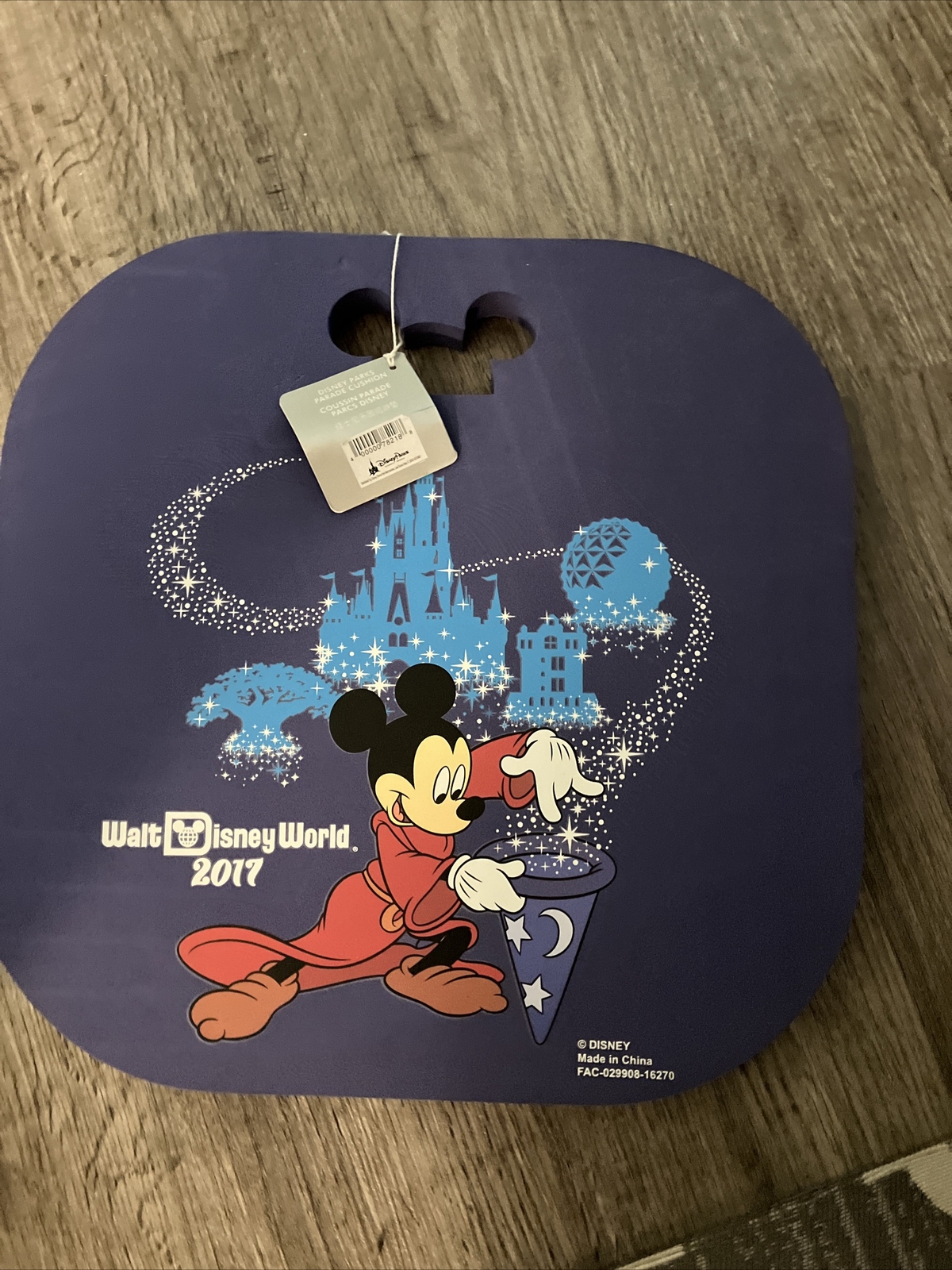 Walt Disney World 2017 Sorcerer Mickey Parade Foam Seat Firm Sitting Cushion New