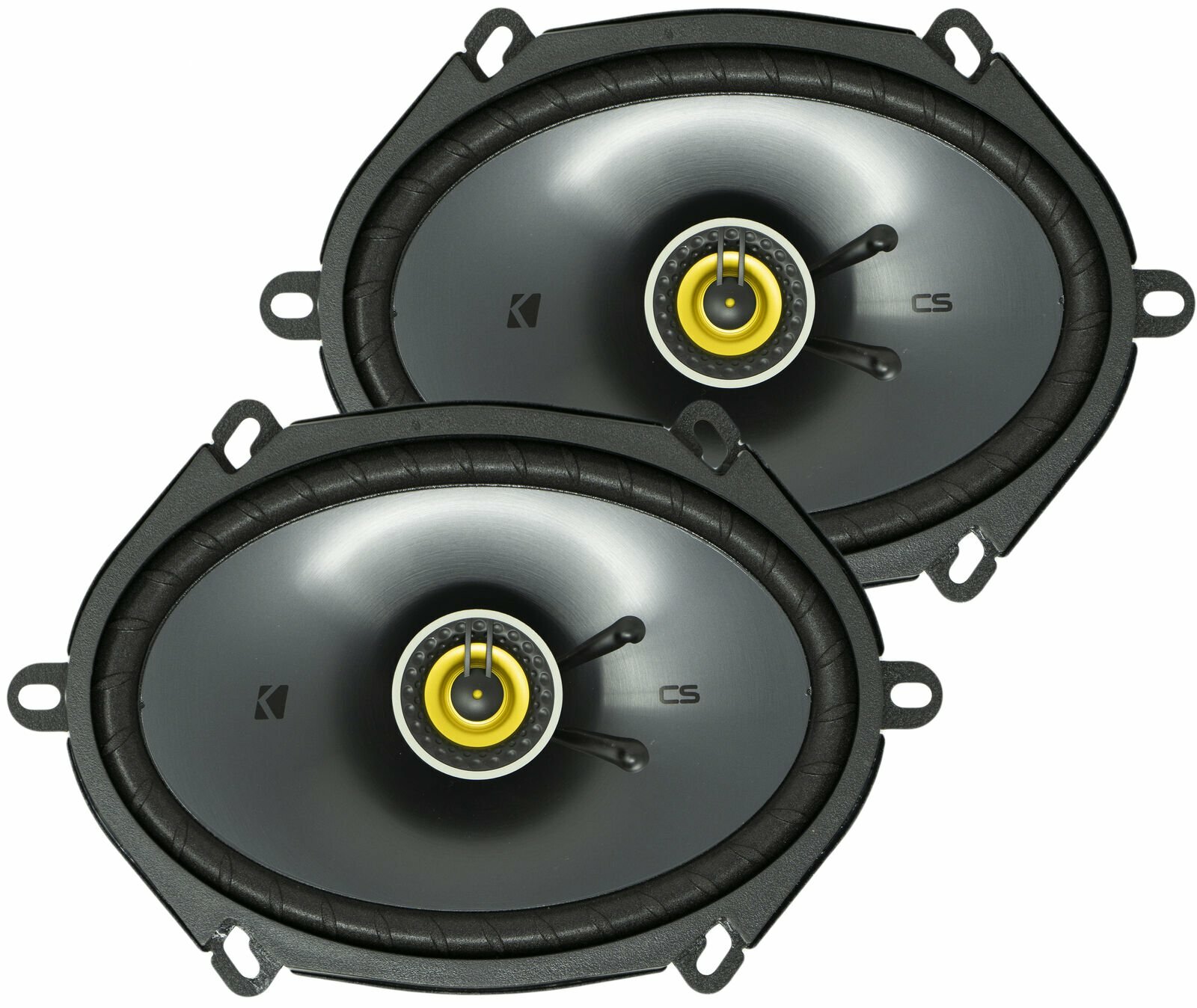 Kicker CSC684, CS Series 6x8" 2 Way Coaxial Car Speakers  (46CSC684)