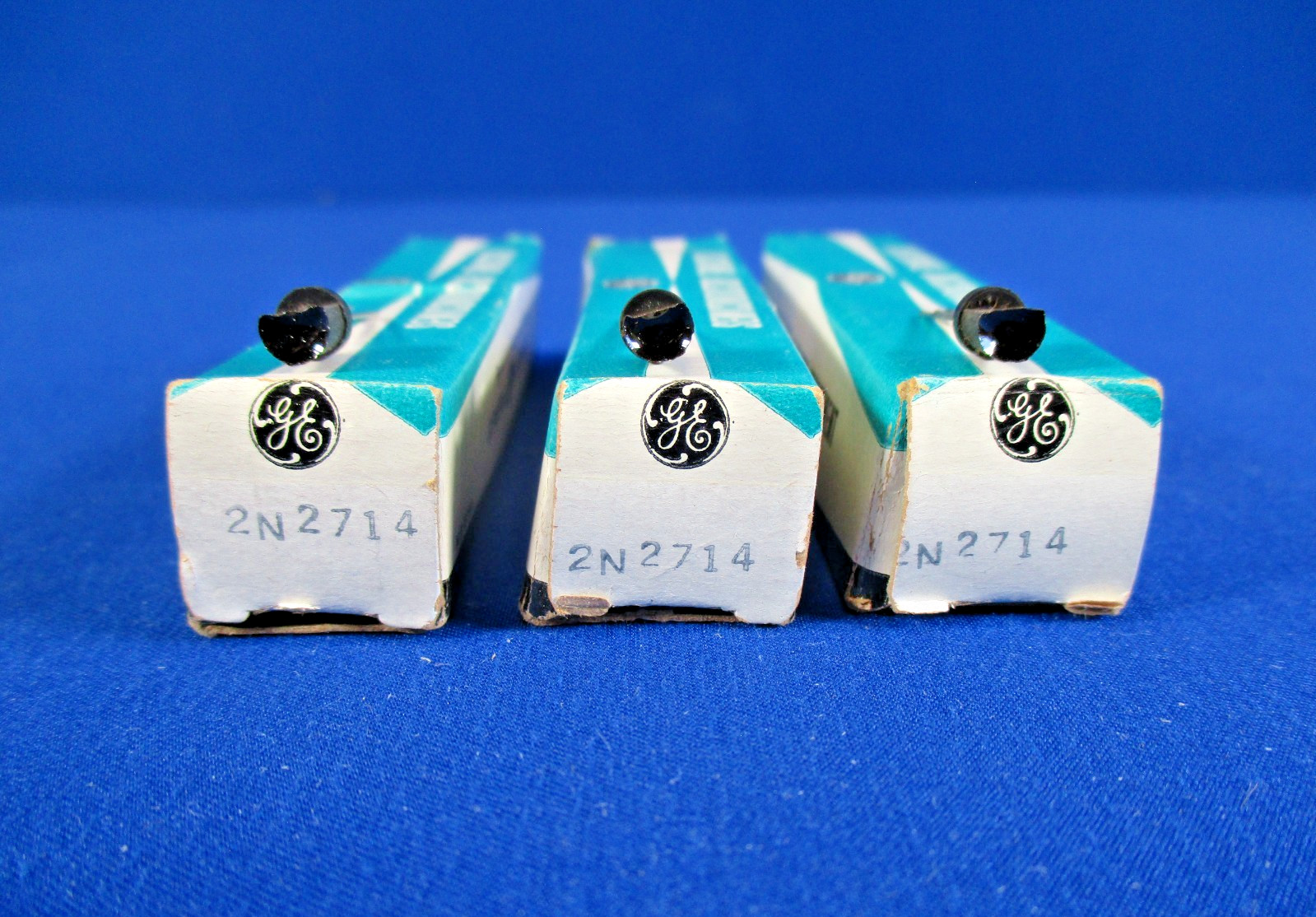 3x 2N2714 General Electric GE NPN Silicon Transistor NOS NIB Vintage Audio Lot