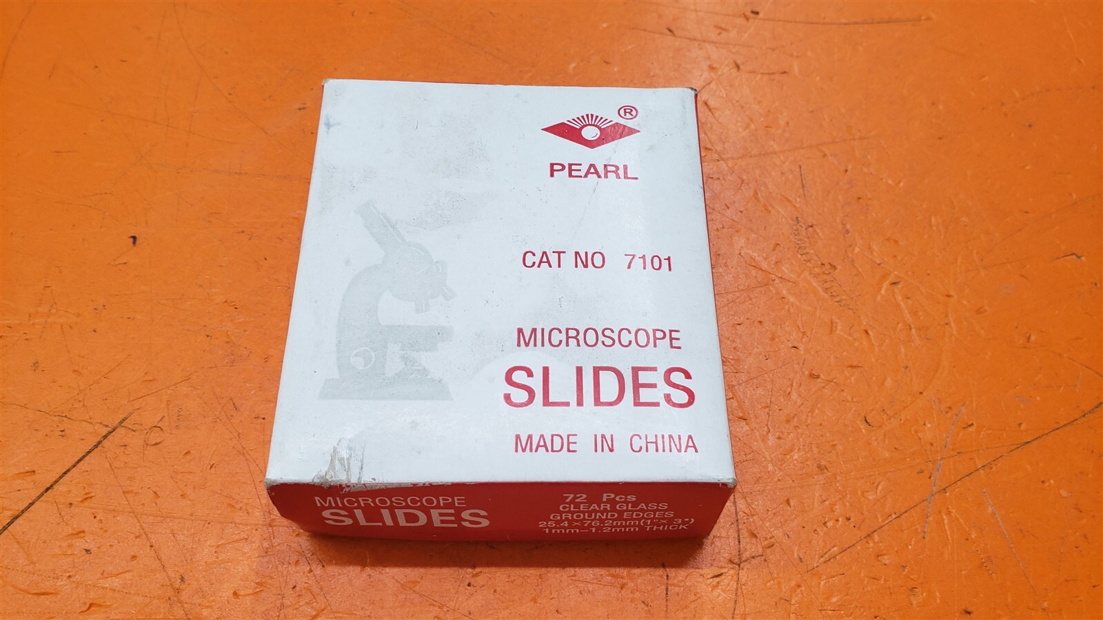 ⭐️⭐️⭐️⭐️⭐️ Pearl 72 Clear Glass Ground Edges Microscope Slides 7101