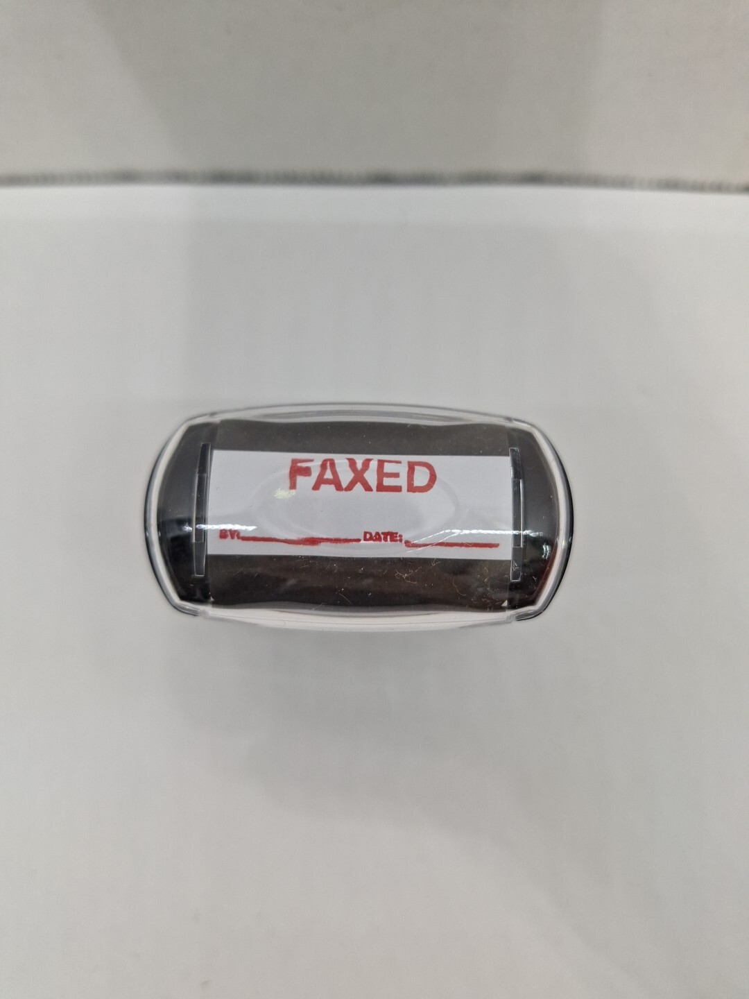 NEW Supply360 AS-IMP1107R - Self Inking Stamp FAXED with by: & Date Red Ink,