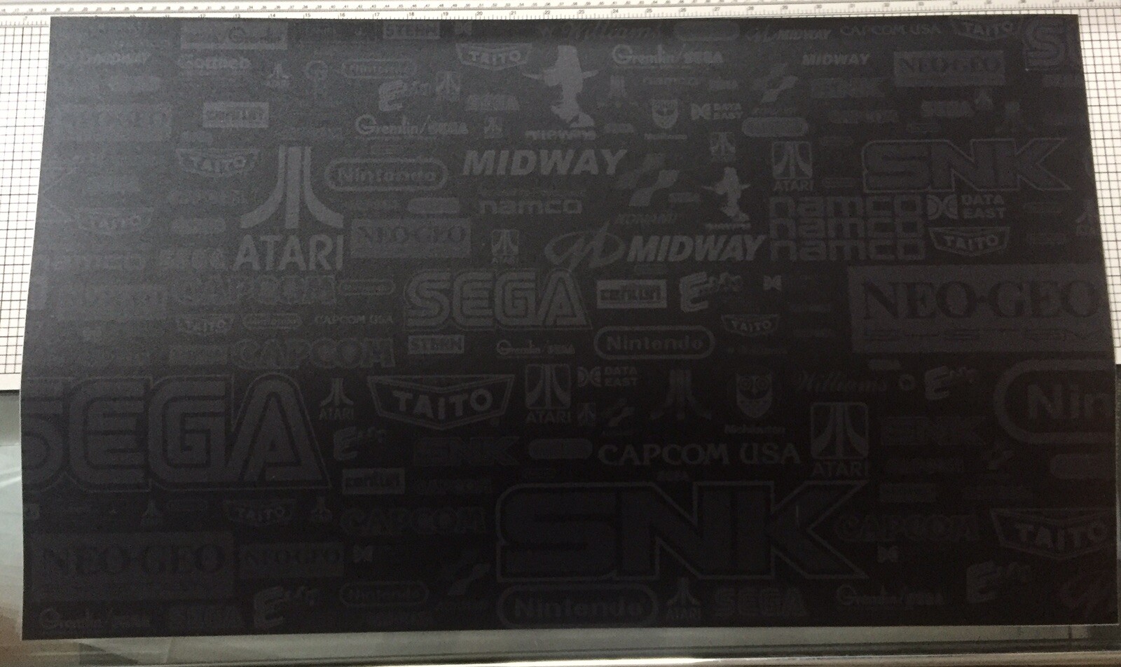 Generic Arcade Logo Laminated Control Panel Overlay (CPO) - 33" x 17"