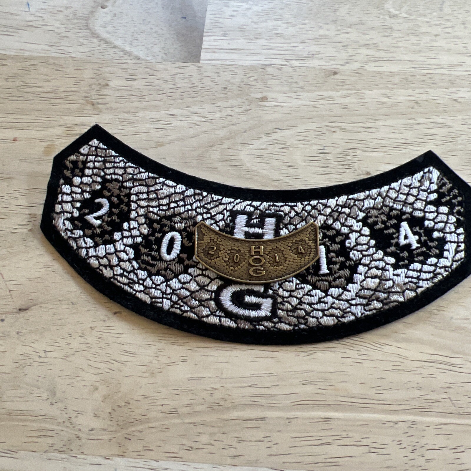 2014 HOG Patch Membership rocker Harley Davidson Owners Group. With Pin