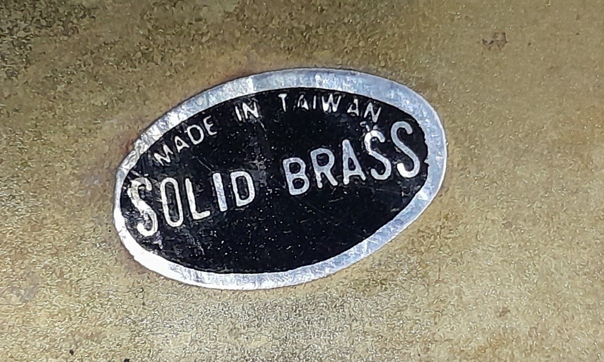SWITCH PLATE COVER - Single Brass Vintage