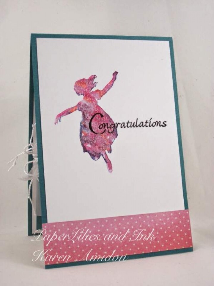 Running, Wood Mounted Rubber Stamp IMPRESSION OBSESSION - NEW, D13333