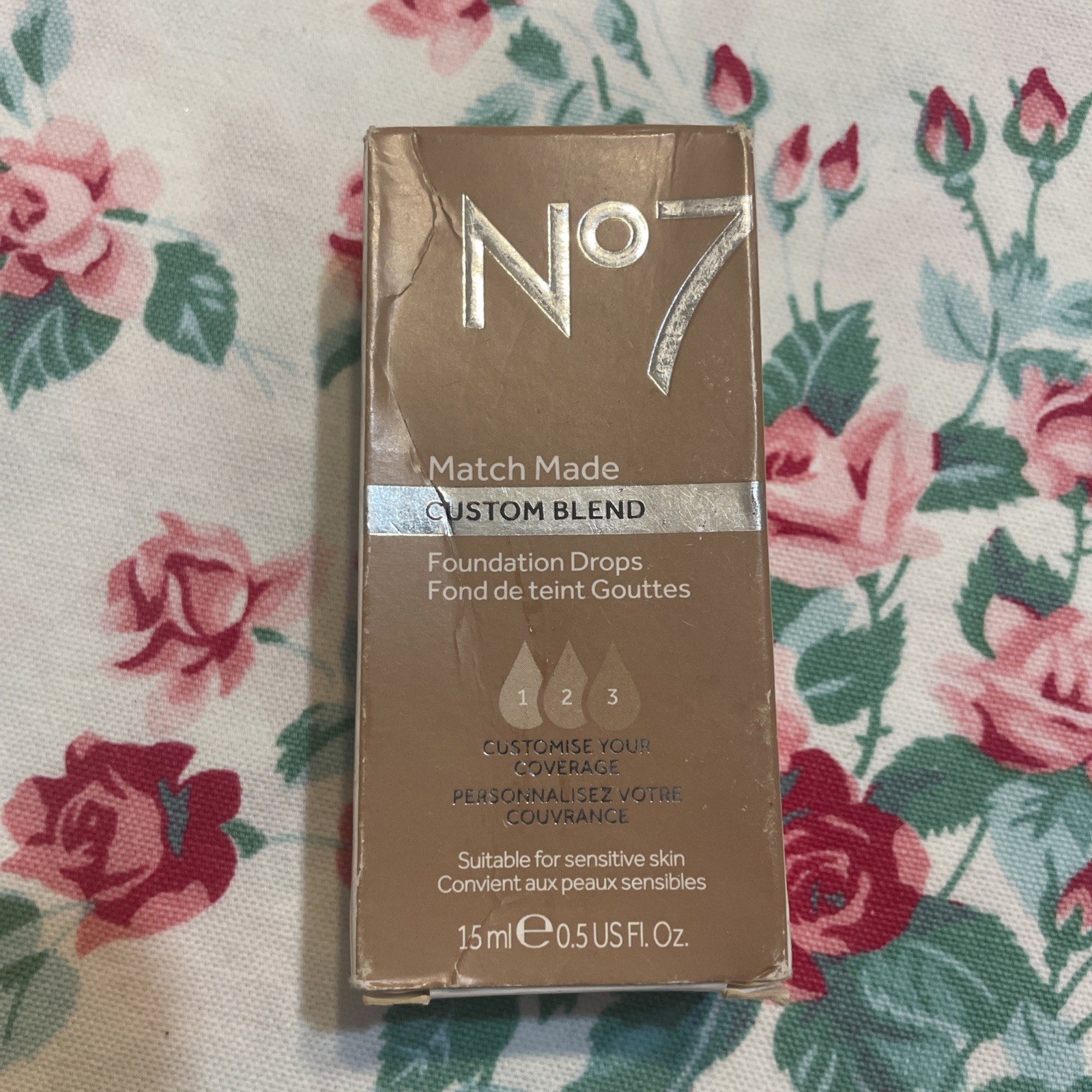 No 7 LATTE Match Made Custom Blend Foundation Drops 0.5oz New VHTF Retired