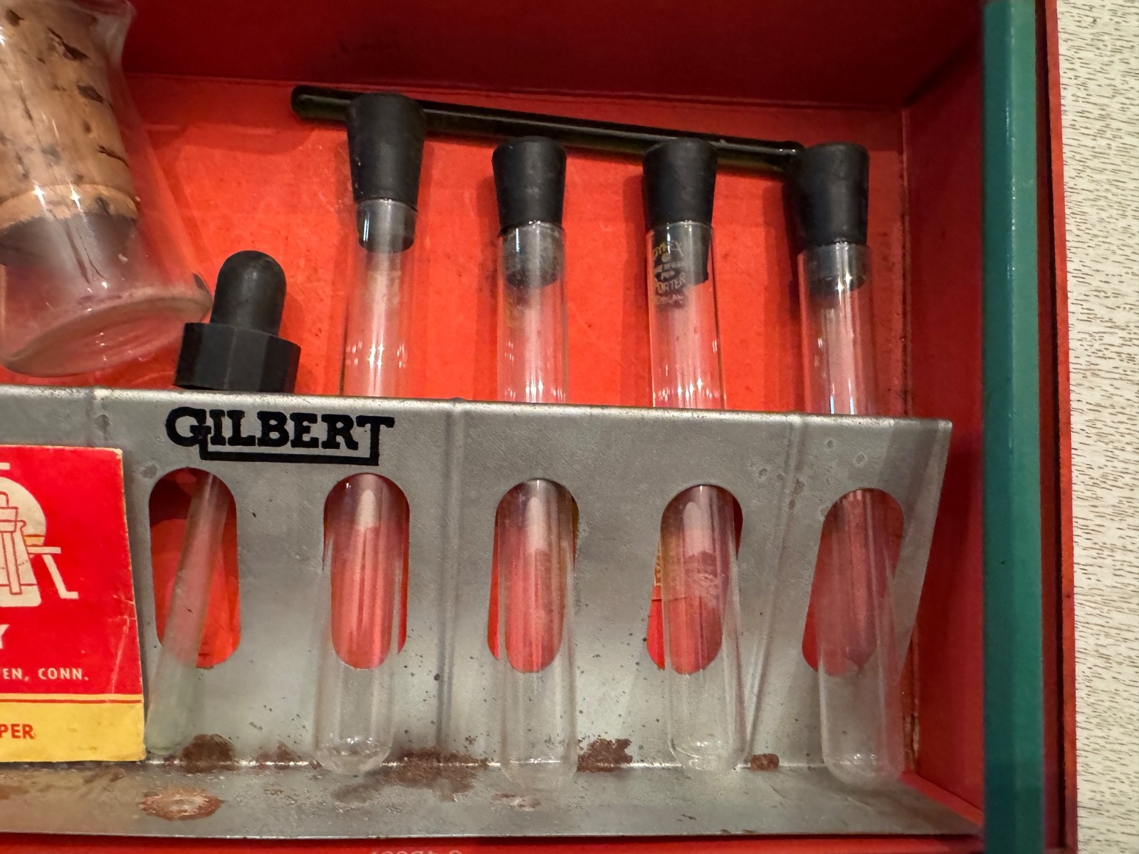VTG Gilbert chemistry science experiment lab 12014 gatefold 1950s INCOMPLETE