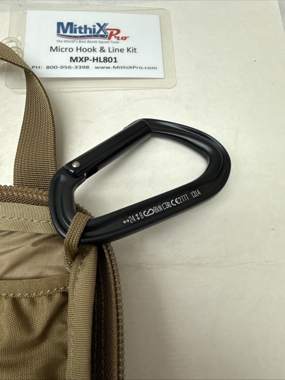 Mithix Pro Micro Hook & Line Kit W/ Coyote Case EOD Tree Tool Grapple