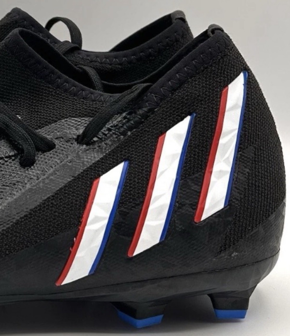 Adidas Predator Edge 2 GV9856 Black Soccer Cleats Red White Blue Mens Size 10.5