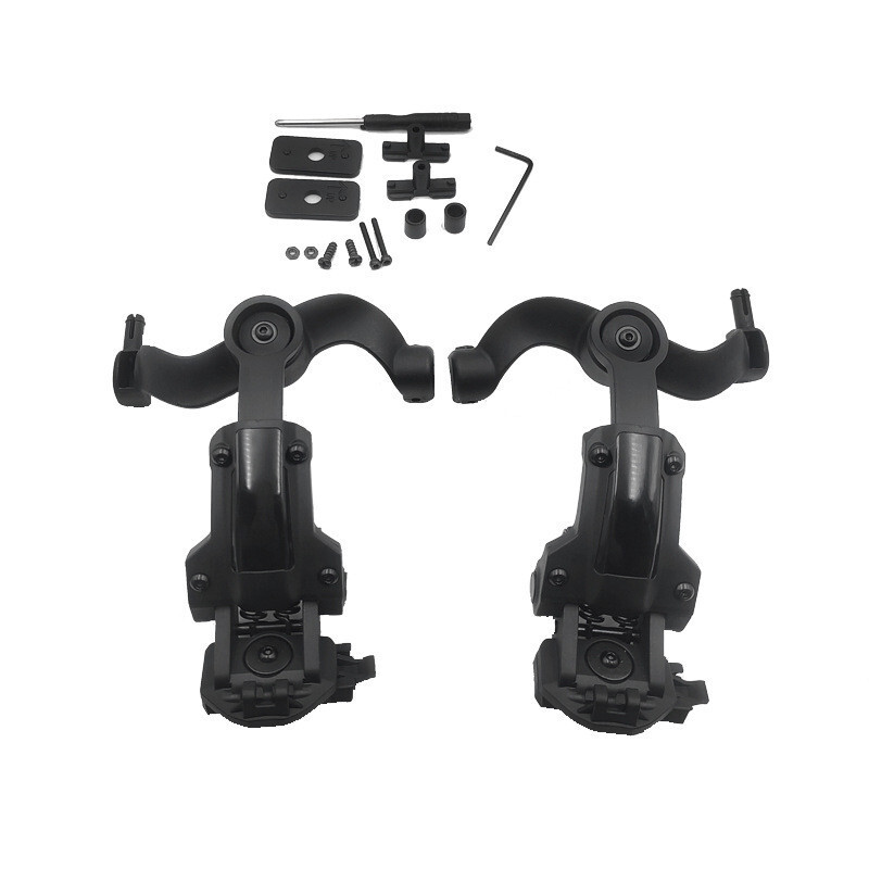Tactical Helmet Headset Mount Adapter Kit for Noise Reduction