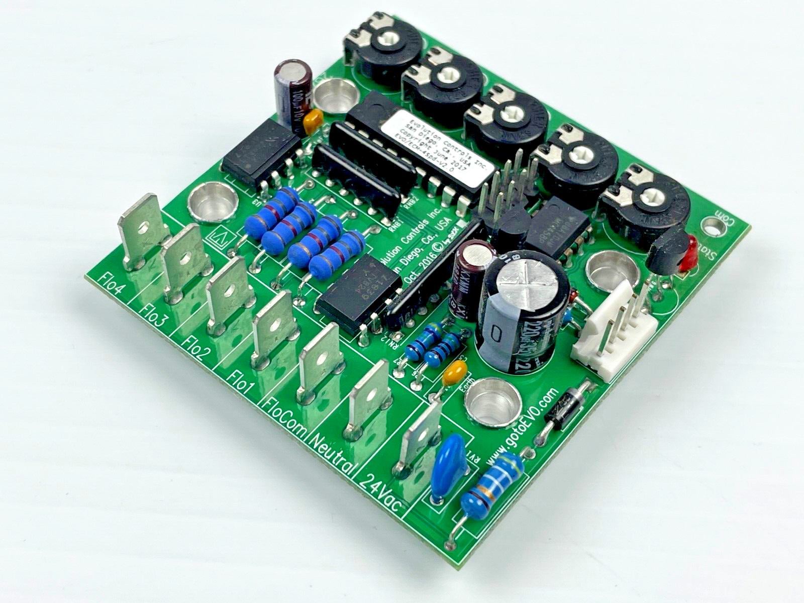 Evolution Controls EVO/ECM-4Spd-S2.0 Motor Control Board, 4-Speed, V2.0