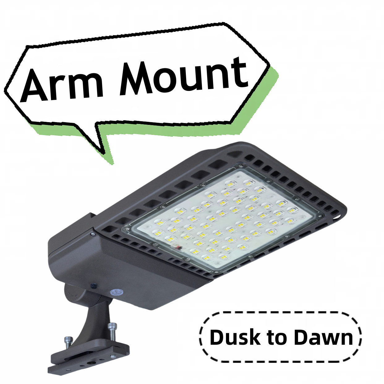 Commercial Dusk to Dawn LED Parking Lot Light 200W Shoebox Area Street Lighting