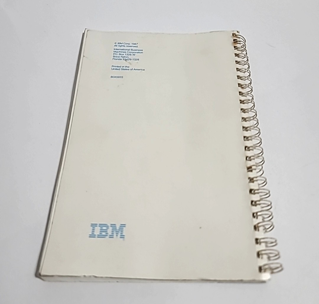 IBM DOS 3.30 User's Guide, 1987 - Good Used Condition