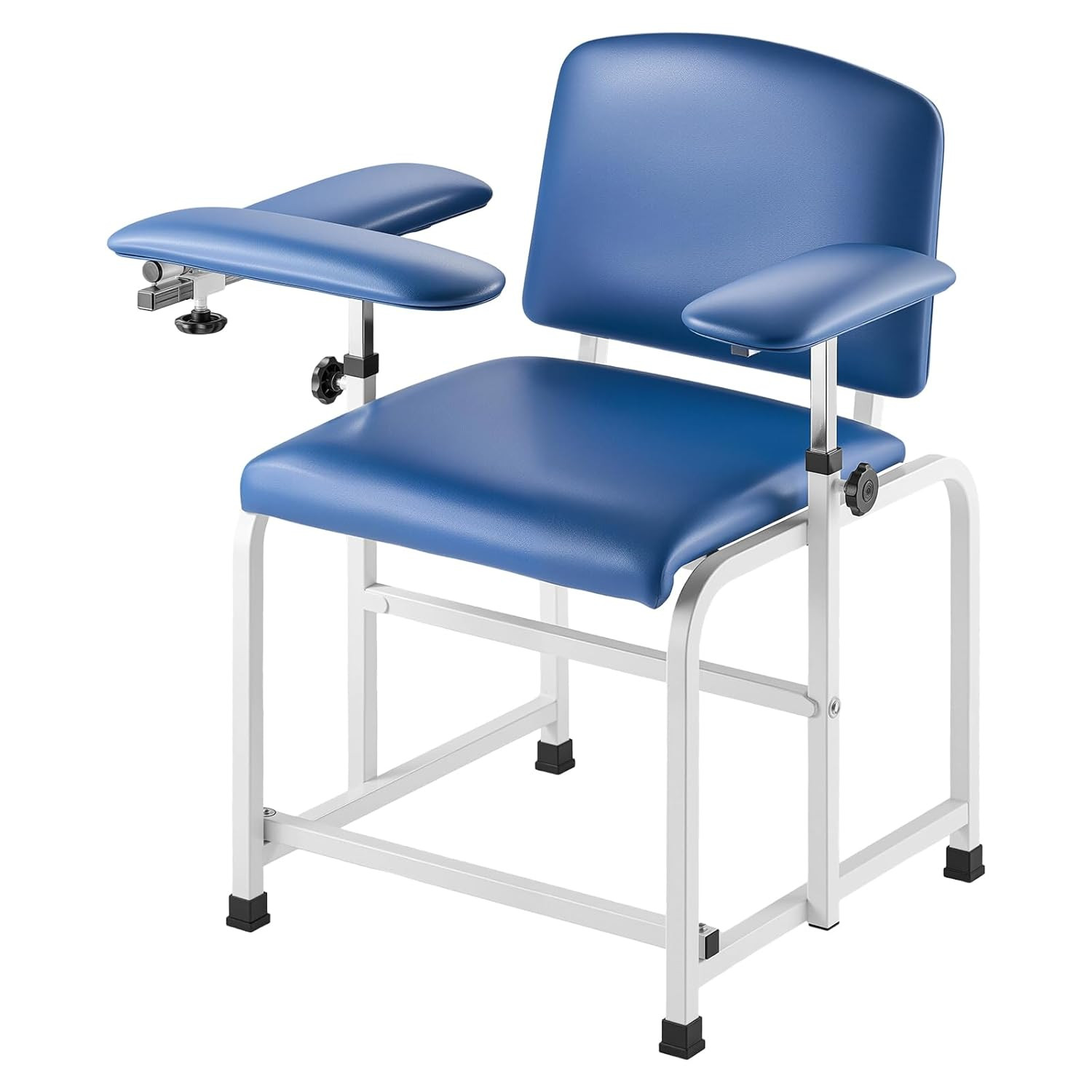 Adjustable Phlebotomy Chair with Padded Seat & Easy-Clean PVC, 400LBS Capacity