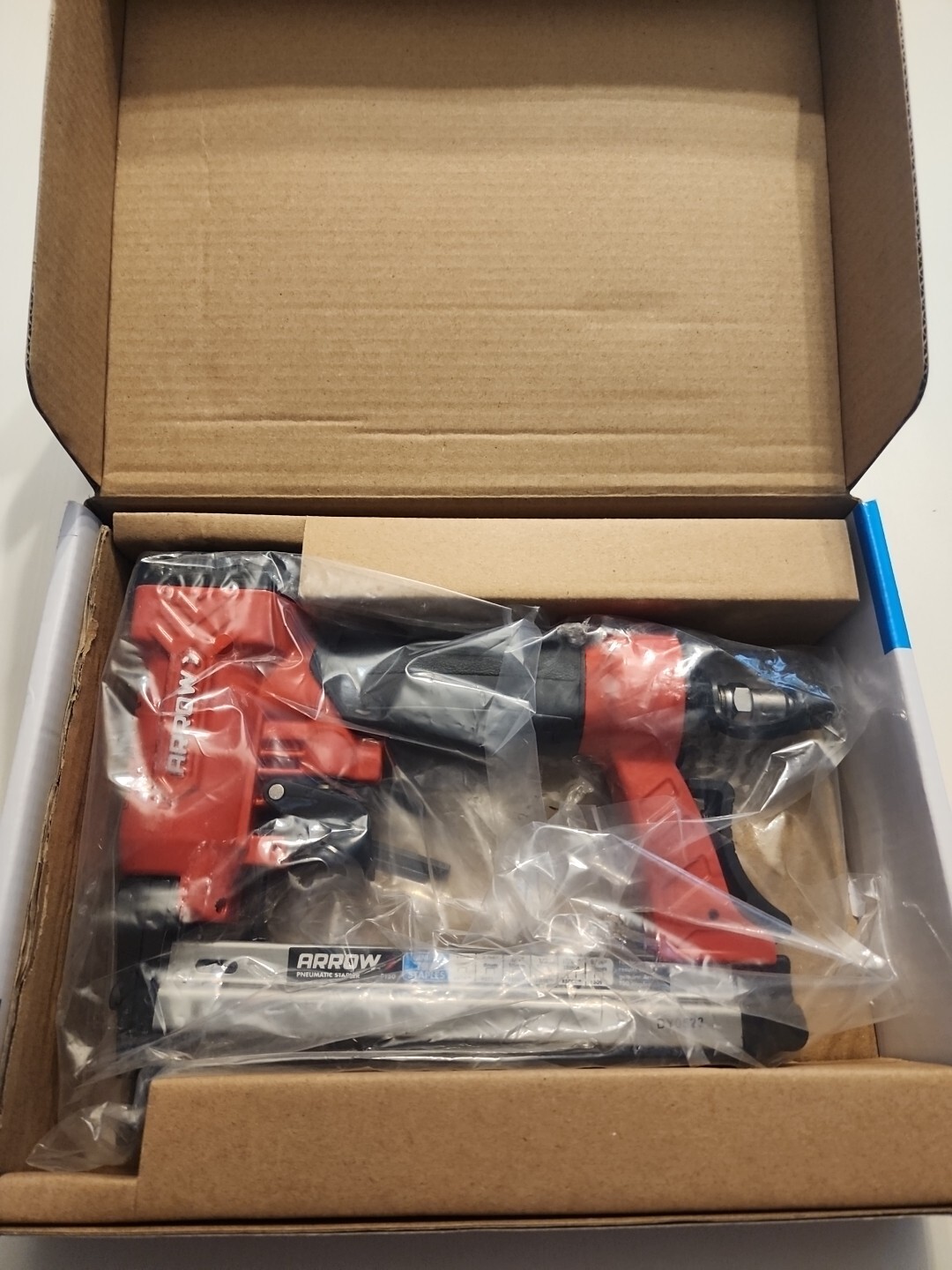 NEW! Arrow Fastener Pt50 Pneumatic Stapler Steel Adjustable