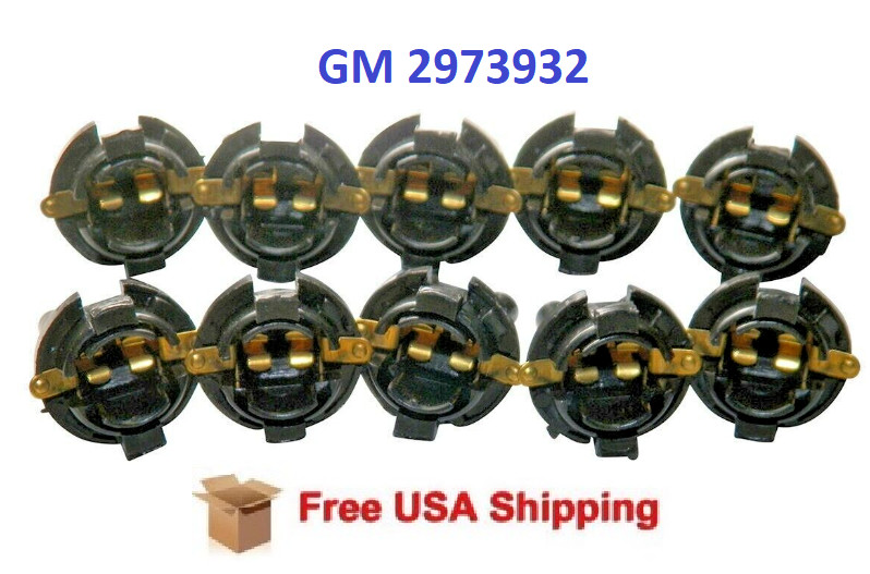 For 1985-1991 Chevrolet Blazer 5/8" Dash Bulb Sockets GM 2973932 10pc.