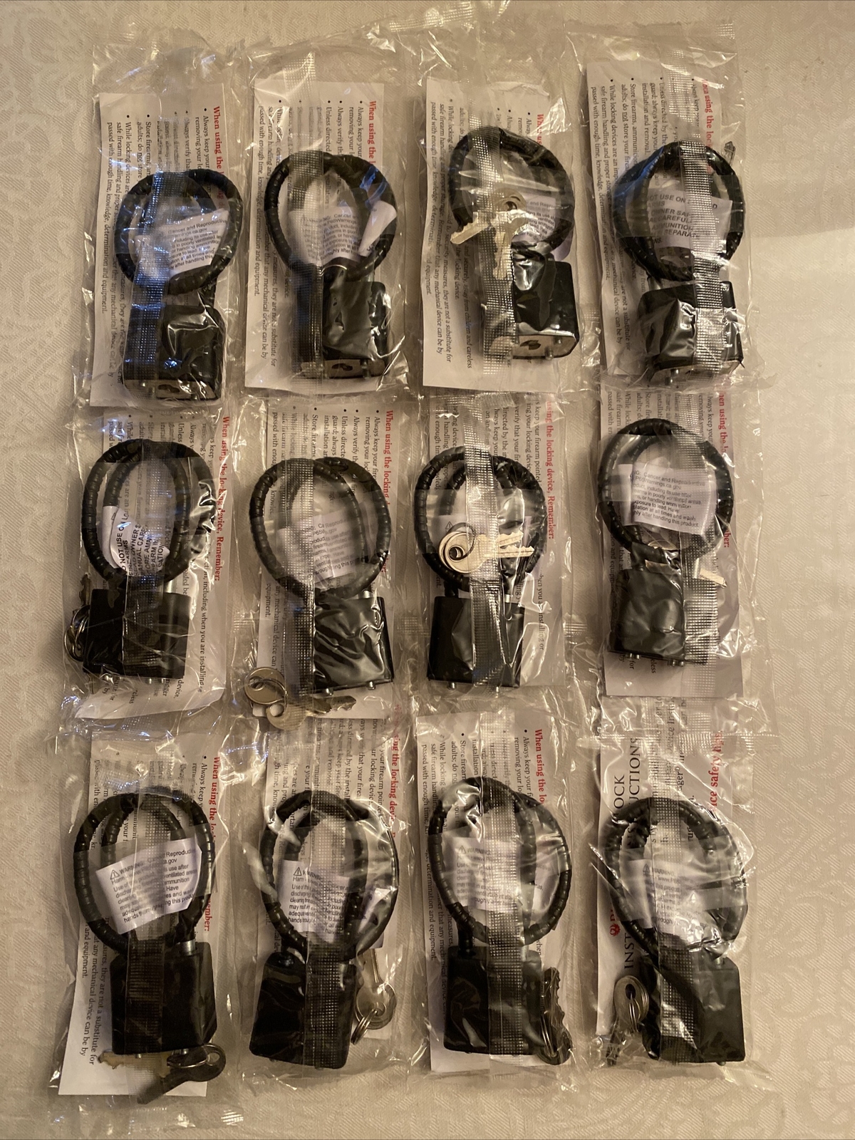 Regal Firearm Cable Lock R11SC3 Gun Rifle Shotgun Revolver Brand New 12 Locks