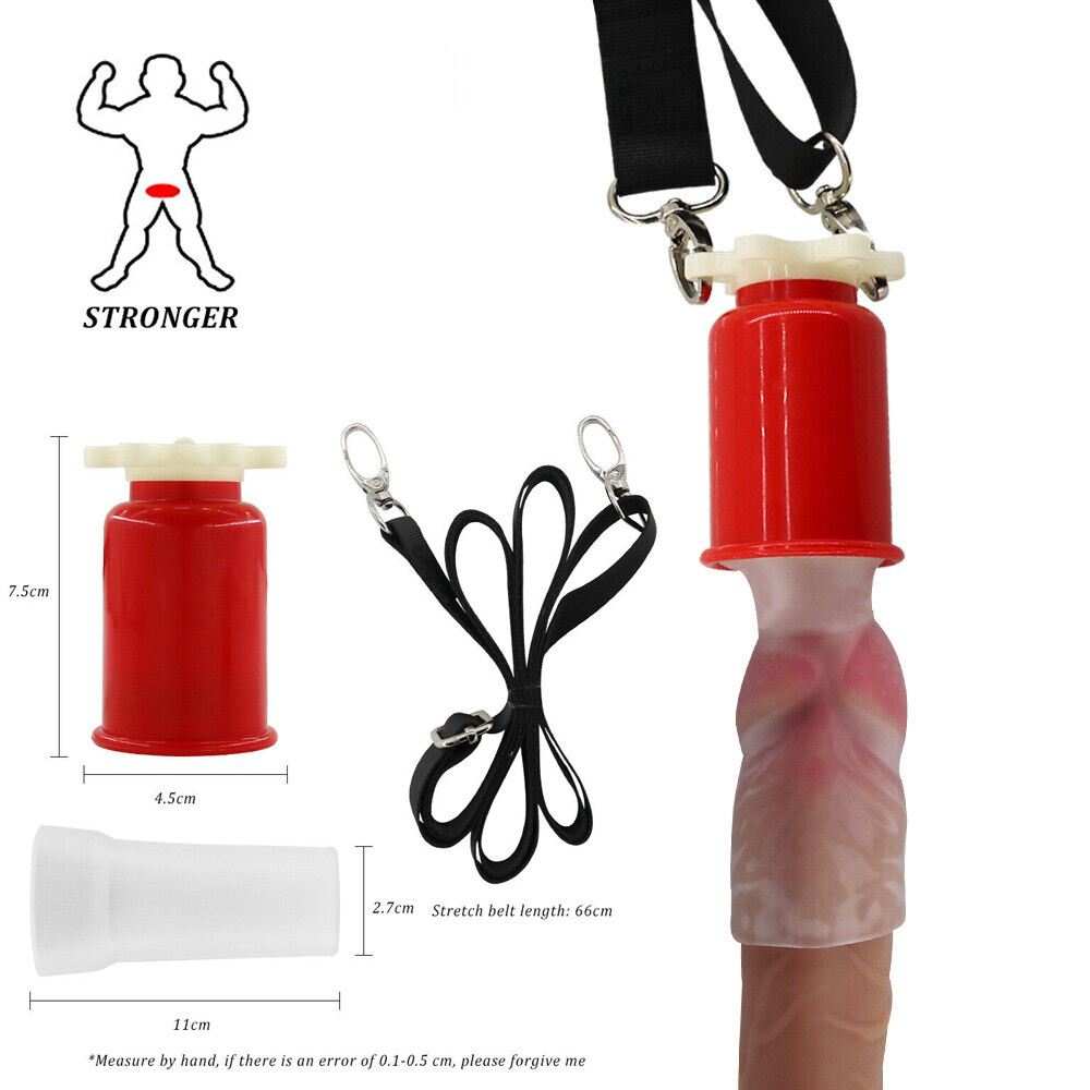 Penis Extender Stretcher Male Growth Vacuum Pump Stretching Hanger Device