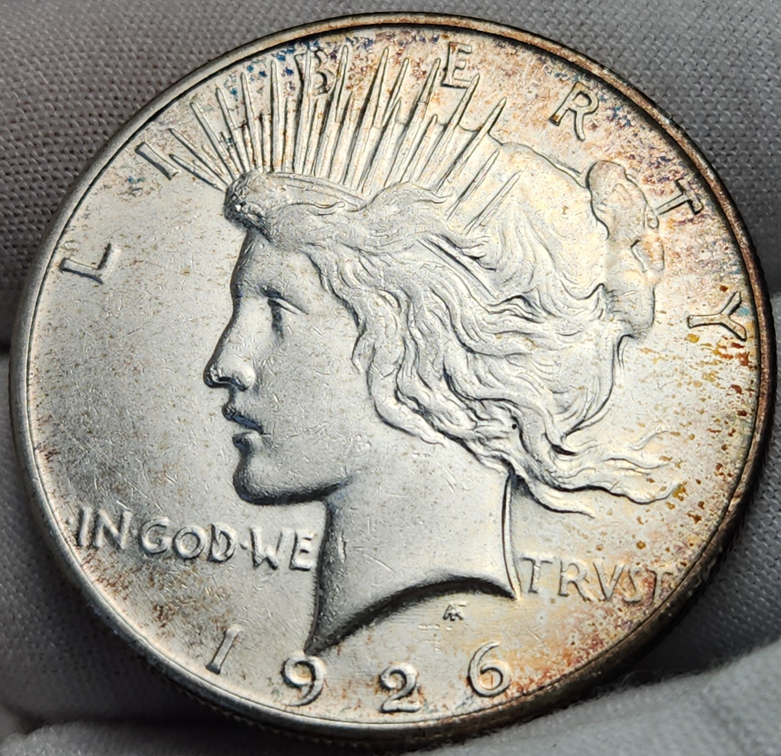 1926 S Peace Silver Dollar $1 US Coin San Francisco Choice AU Almost Unc P26Dg