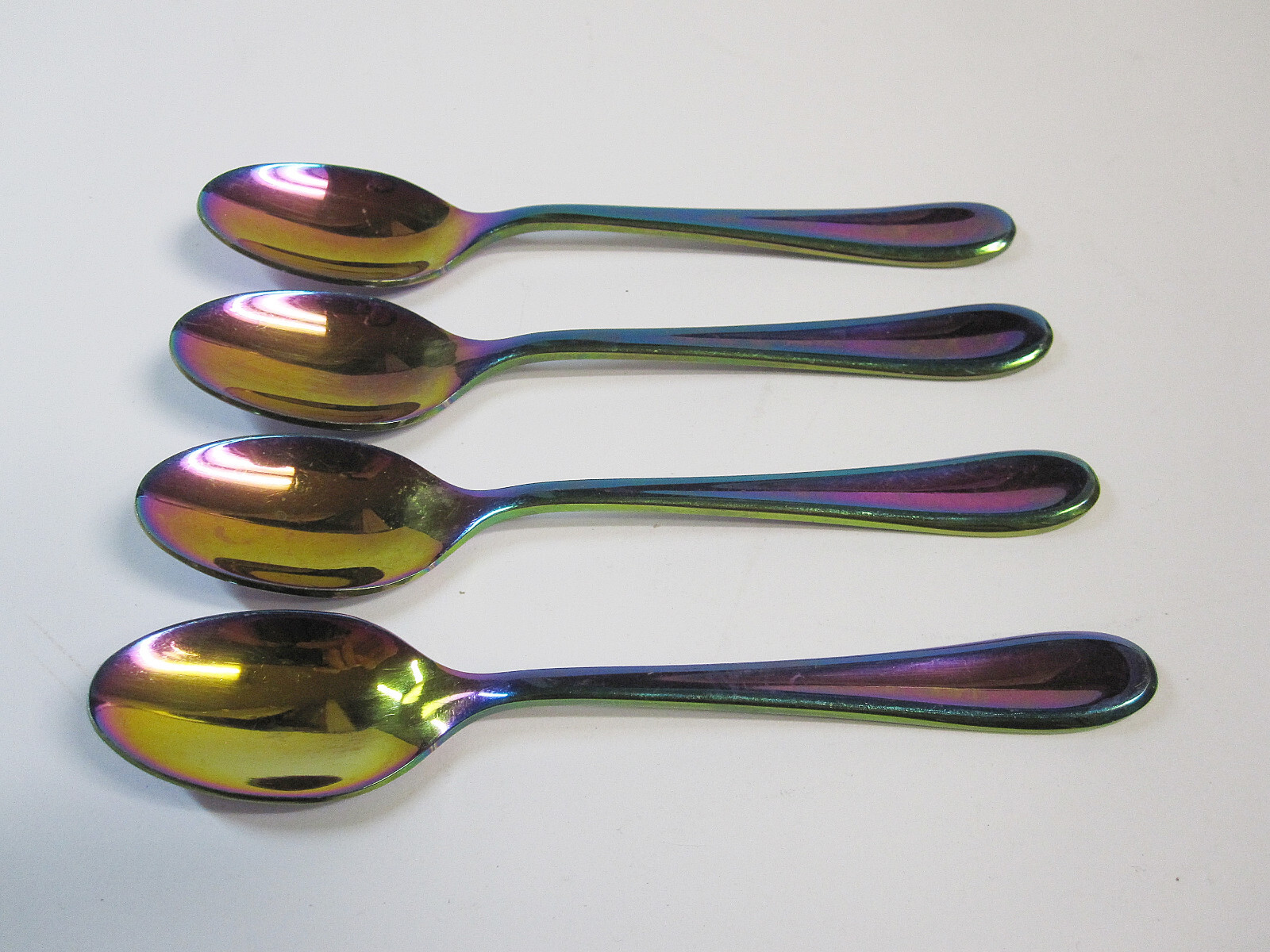 Cambridge CELESTE RAINBOW 4 Teaspoons Set Stainless 5 in.
