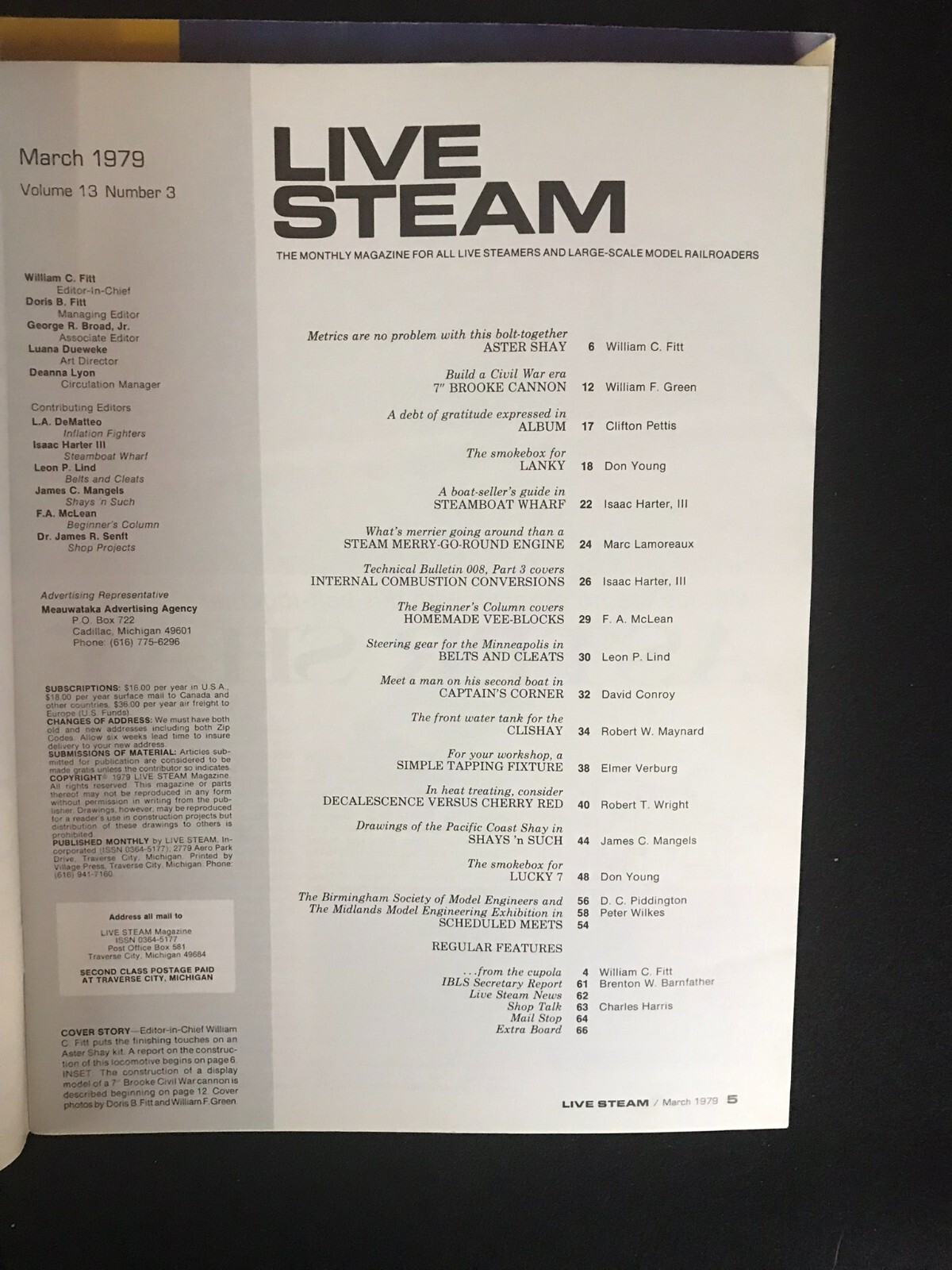 Live Steam Magazine March 1979