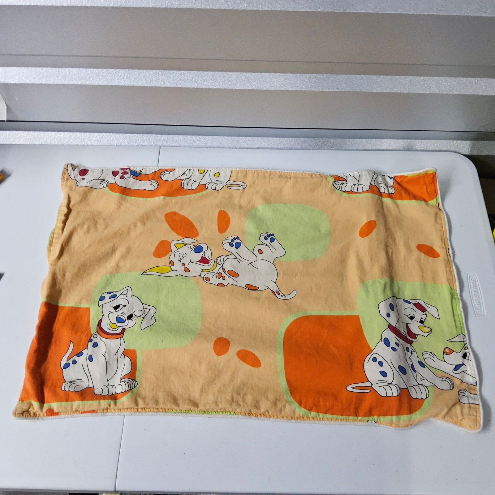 Vintage Walt Disney 101 Dalmatians Pillow Case Kids Bedding Decor
