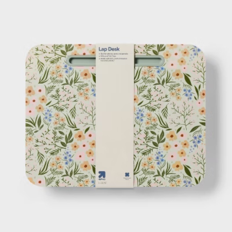 Floral Lap Desk with Handle