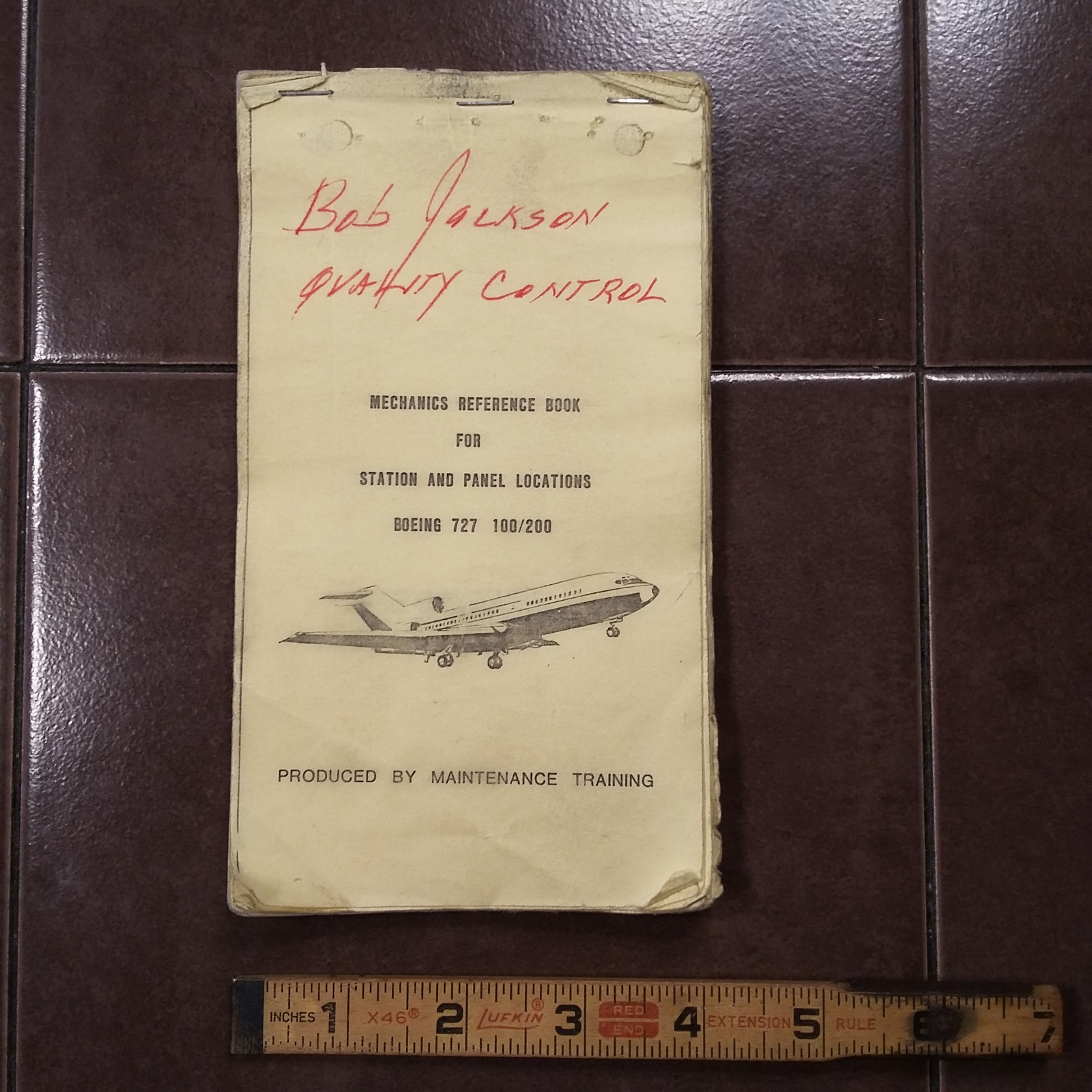 Mechanics Reference Station & Panels 727-100/200 Guide Handbook Manual