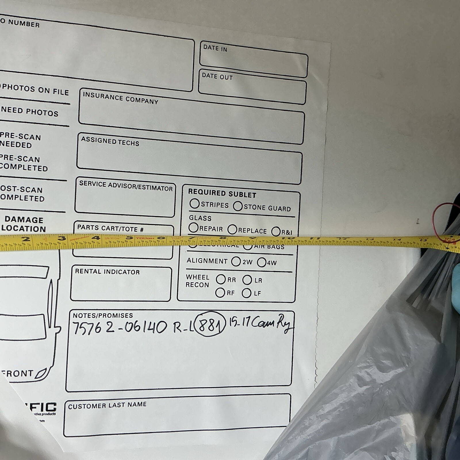 1 Roll Removable Self-adhesive Process Information grids 14”x11.5” #1500038