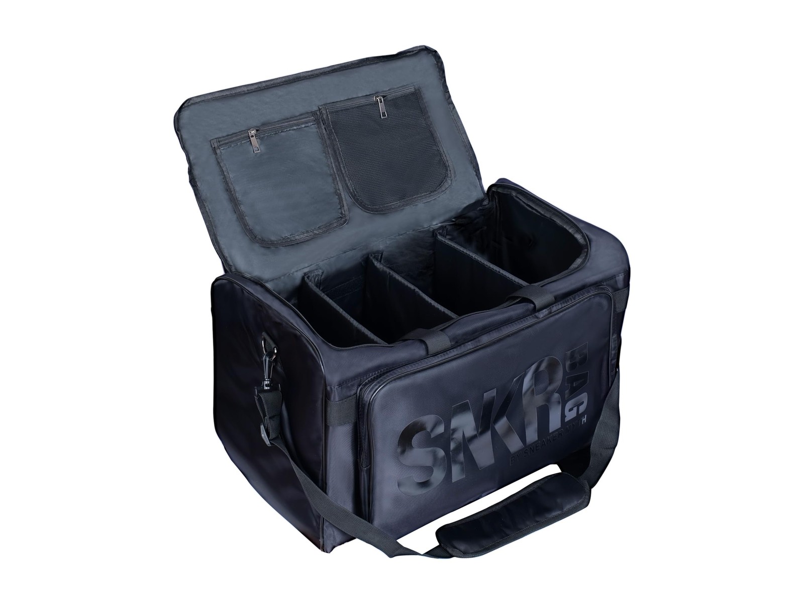 Waterproof Sneaker Travel Bag - Duffel, 3 Dividers, Fits 4 Pairs, Black for Men