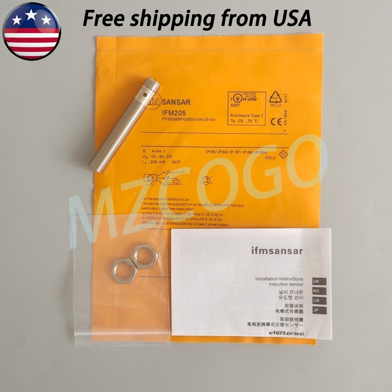 For IFM IFM205 Inductive Proximity Switch Sensor 10-60VDC 200mA Free Shipping US