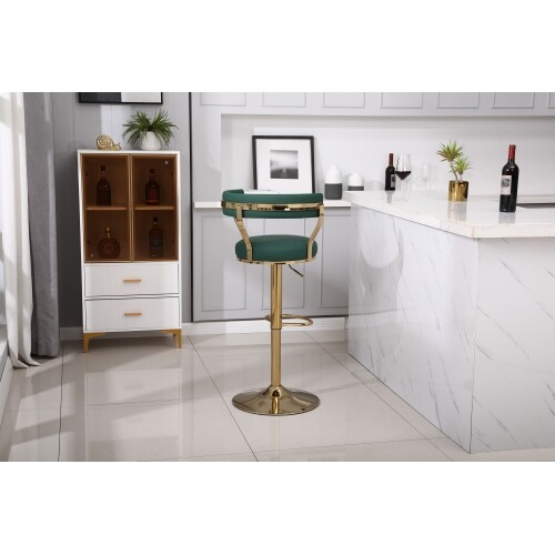 Counter Height Bar Stools with Full Back-Swivel Bar Chairs for Island Kitchen