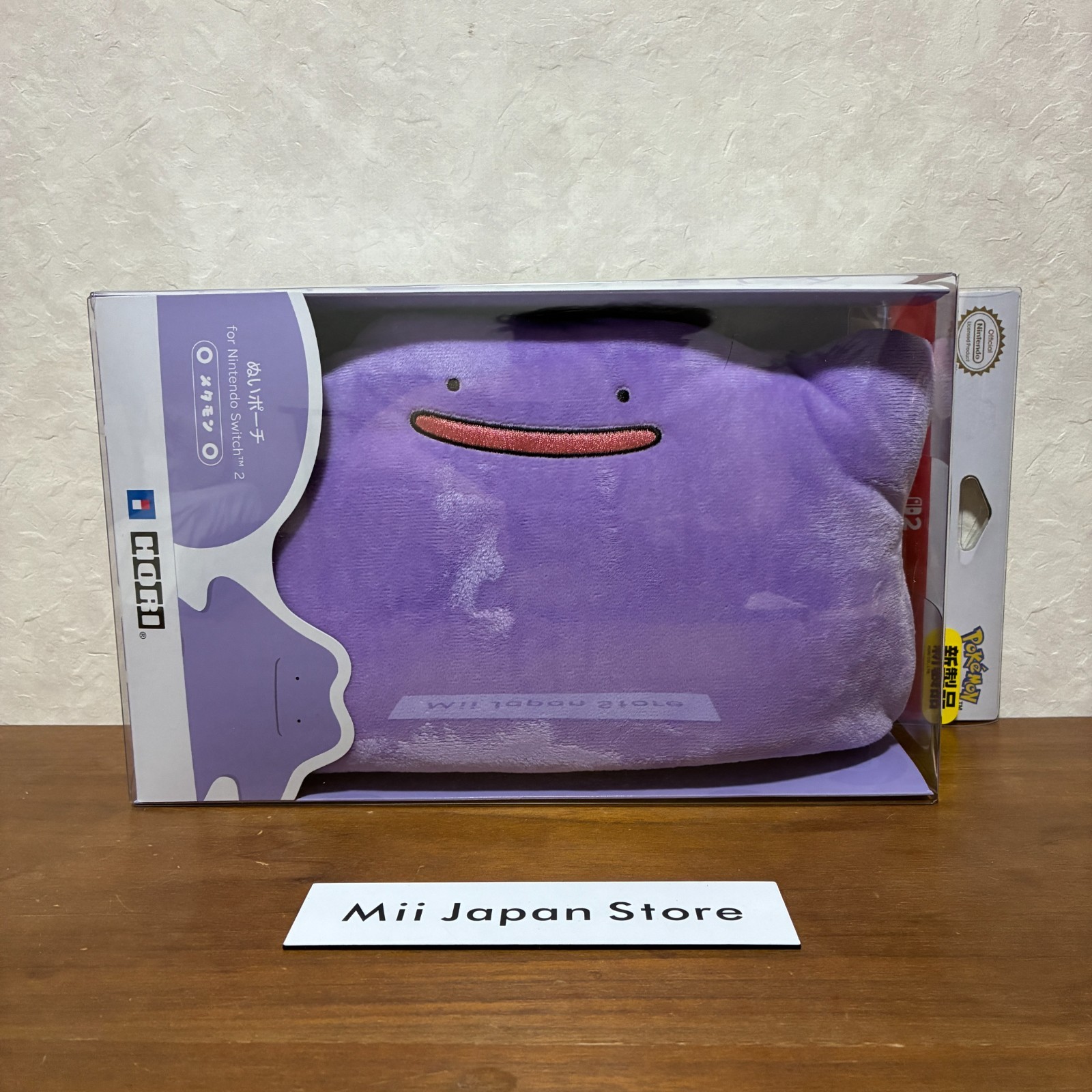 Ditto Plush Pouch for Nintendo Switch 2 HORI Official Pokémon Case from Japan