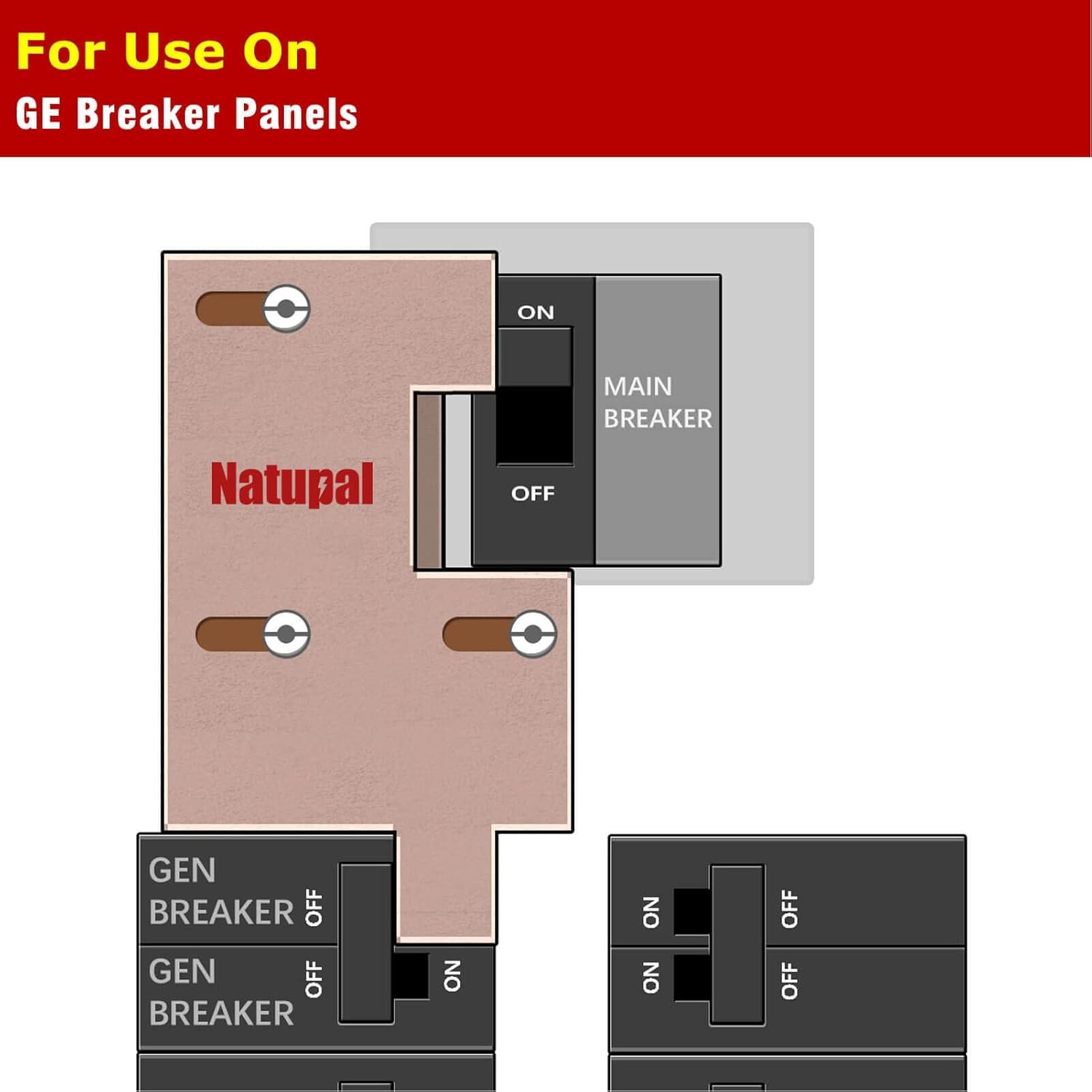 Generator Interlock Kit compatible with GE General Electeric breaker panels with