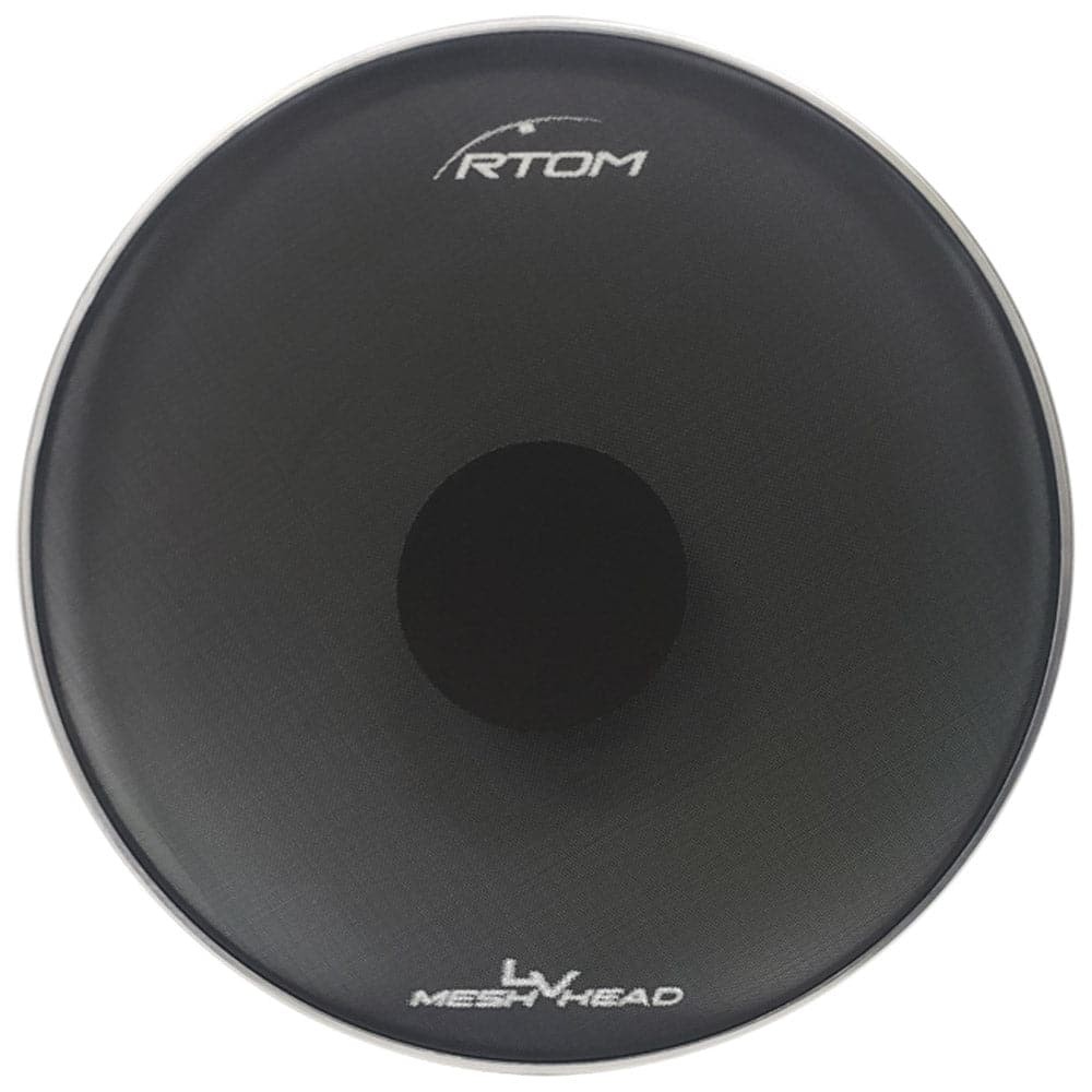 RTOM Black Mesh Bass Drumhead 22"