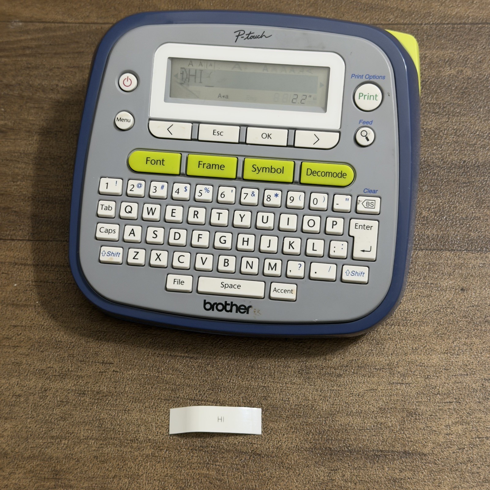 Brother P-Touch Model PT-D200 Label Maker Printer White Tested & Works