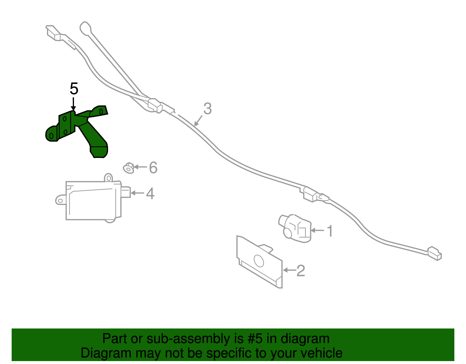 Genuine Subaru Blind Spot Radar Bracket 87613al01a