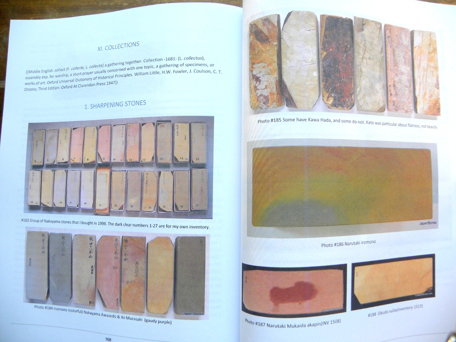 JAPANESE SHARPENING STONE HEAVEN Book 300+photos, 188pages Signed by Author