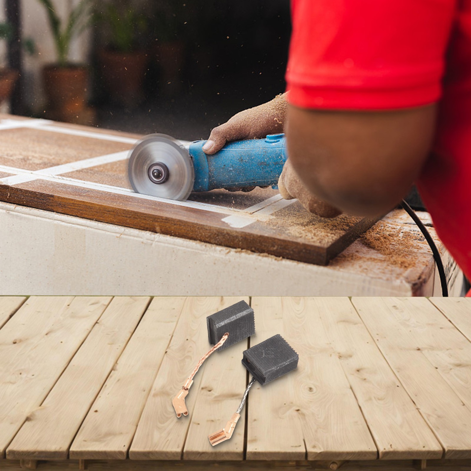 Application Scenario: Angle Grinder Material: Carbon, Metal Quantity: 2pcs